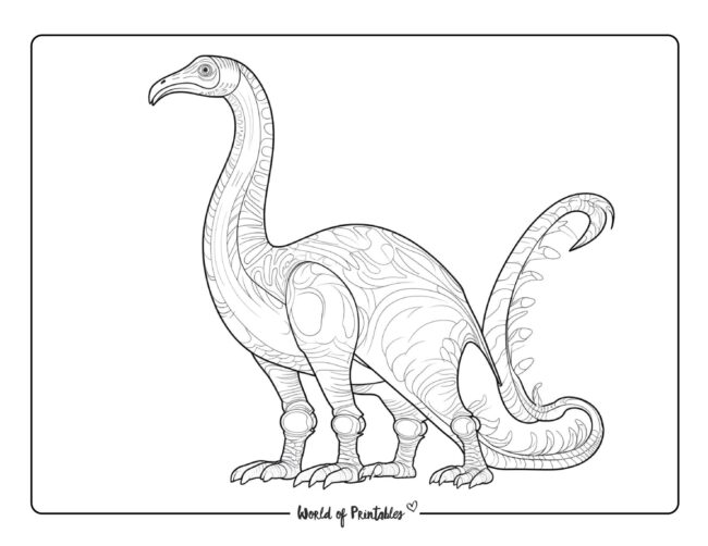 Therizinosaurus Coloring Page 2
