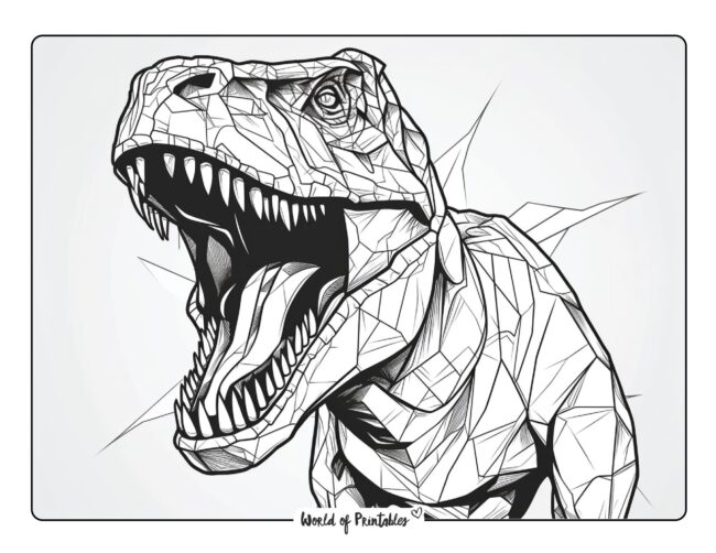 Tyrannosaurus Coloring Page 2