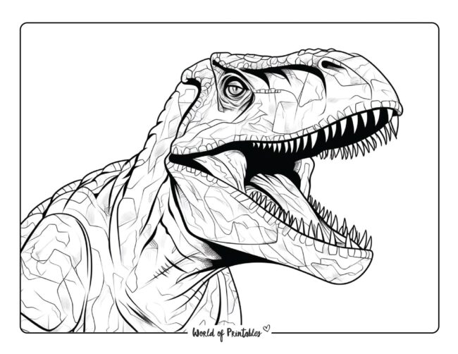 Tyrannosaurus Coloring Page 3