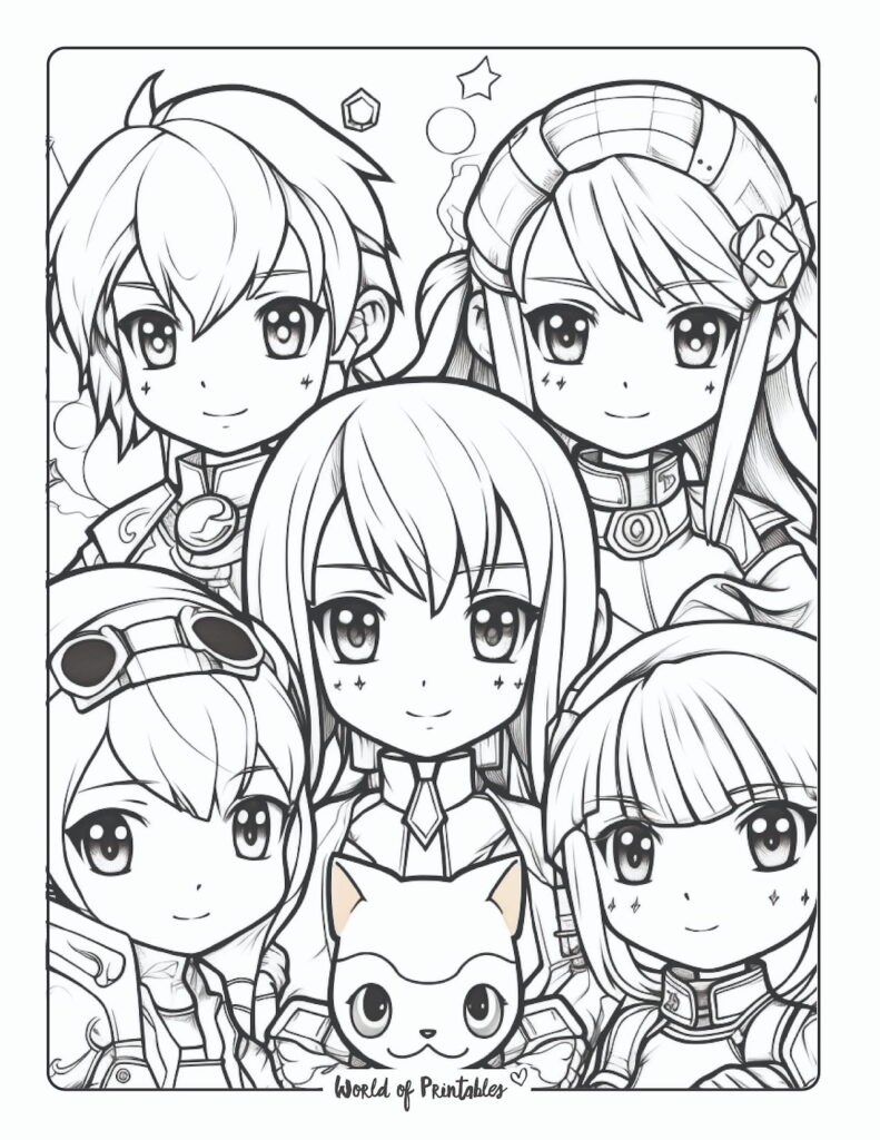 anime coloring pages-20