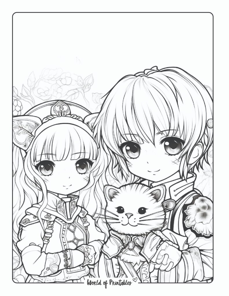 anime coloring pages-21