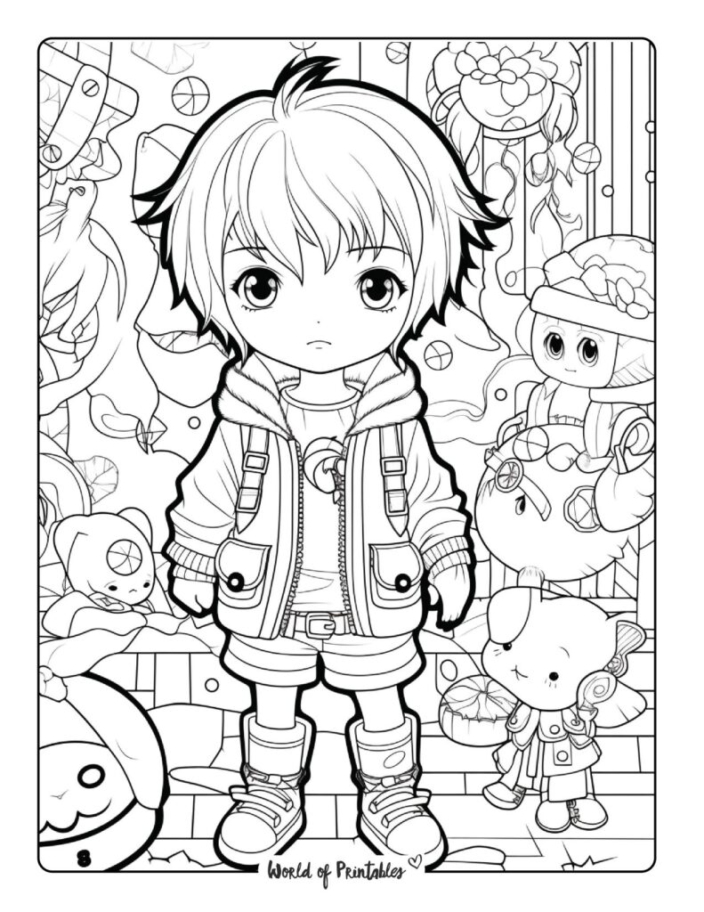 anime coloring pages-32