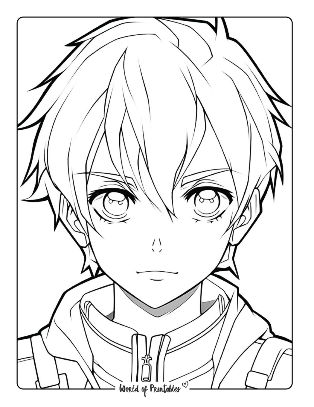 Anime Coloring Pages For Kids Adults World Of Printables Anime Coloring Pages For Kids Adults World Of Printables