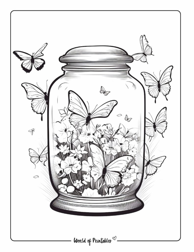 butterfly coloring page-08