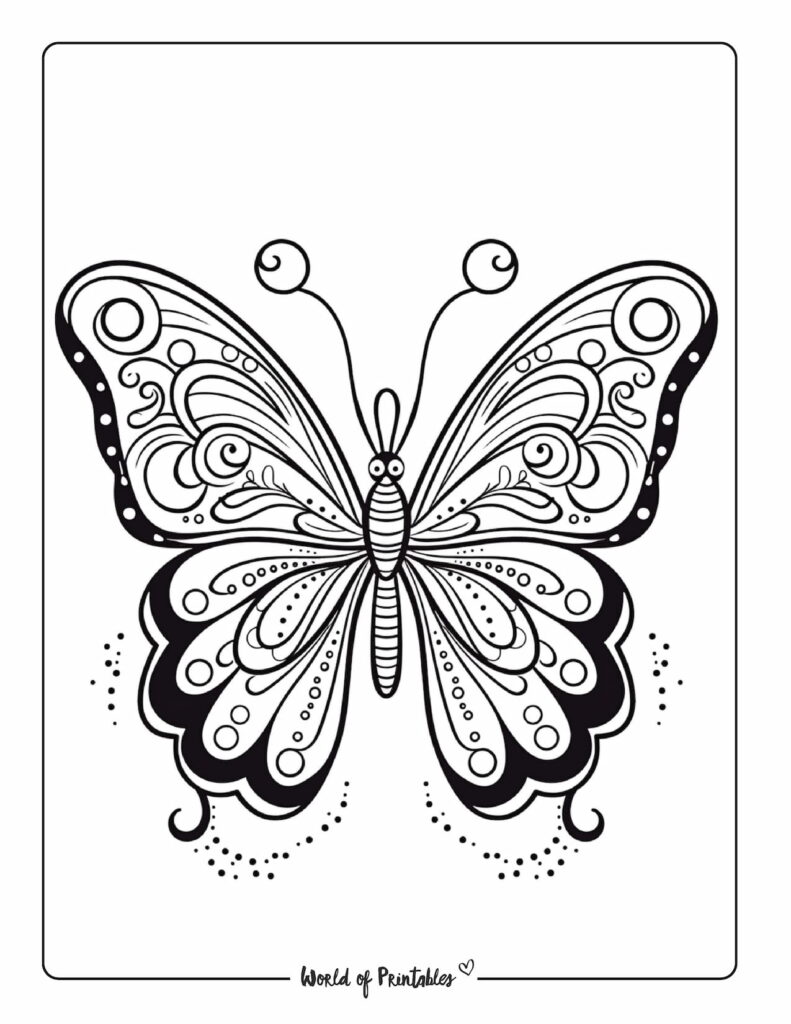 butterfly coloring page-29