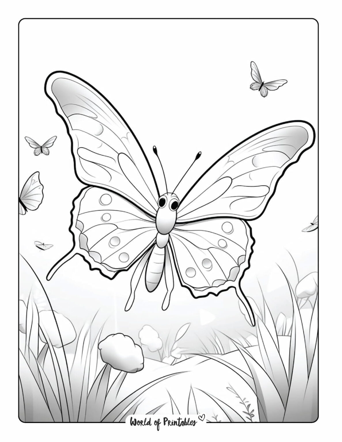 Butterfly Coloring Pages For Kids & Adults - World of Printables