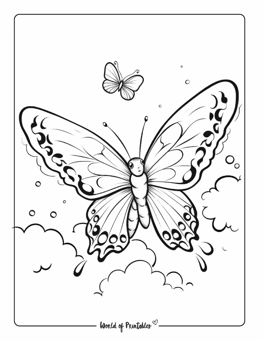 Butterfly Coloring Pages For Kids & Adults - World of Printables