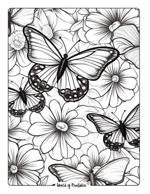 Butterfly Coloring Pages For Kids & Adults - World of Printables