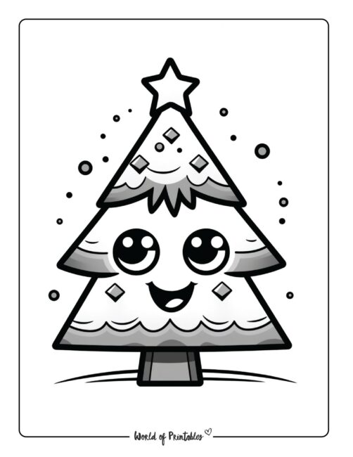 cute-tree-christmas-coloring-page-christmas 2-22