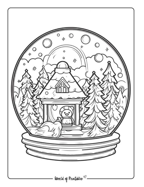 snow-globe-christmas-coloring-page-christmas 3-45