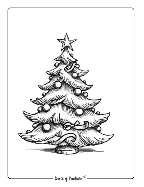 christmas-tree-coloring-page-christmas 4-19