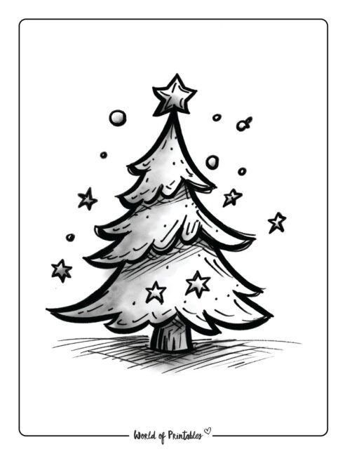 christmas-tree-coloring-page-christmas 4-21