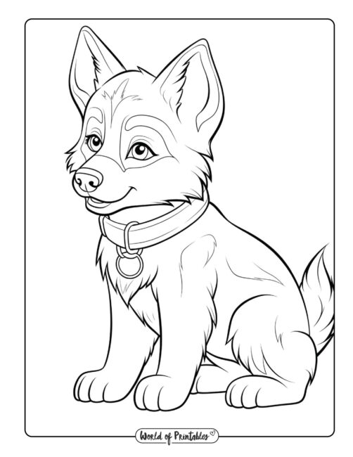 dog coloring page-108