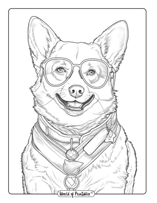 dog coloring page-16