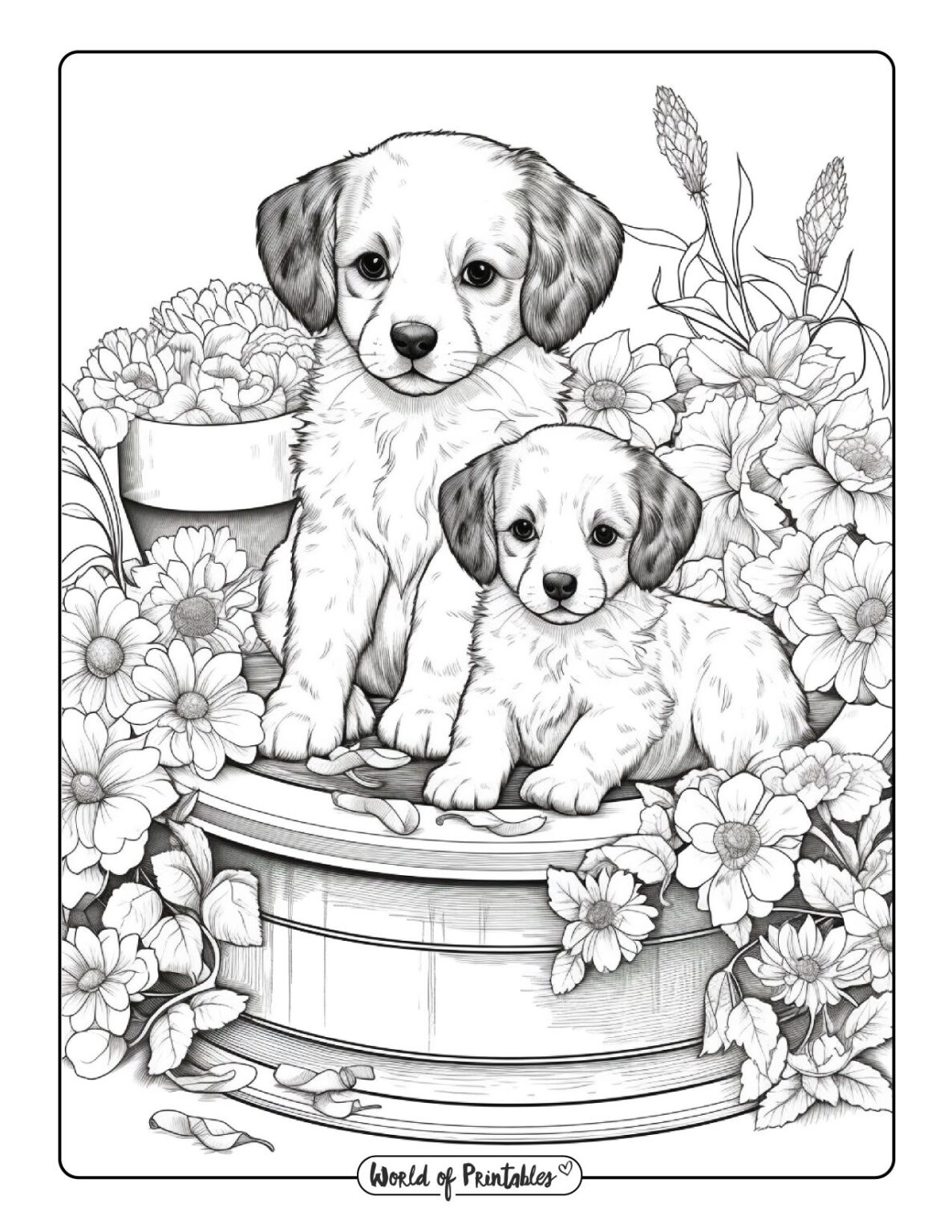 300 Dog Coloring Pages For Kids Adults World of Printables 300 Dog Coloring Pages For Kids Adults World of Printables