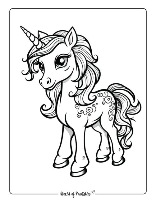 unicorn coloring page-116