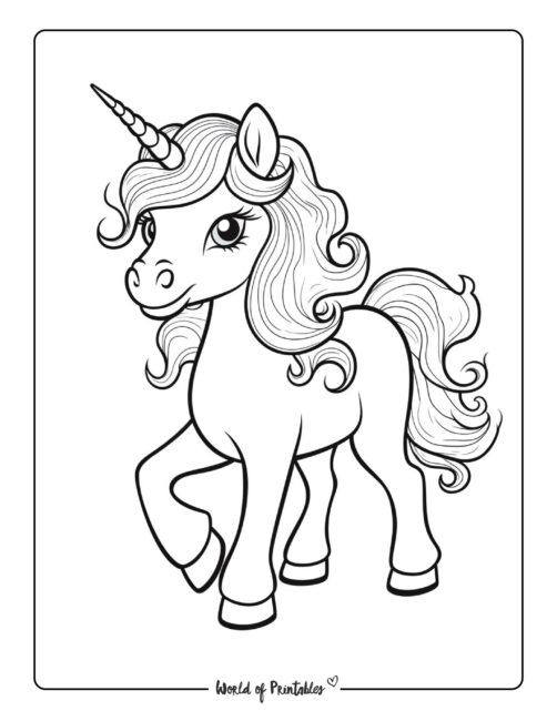 unicorn coloring page-147