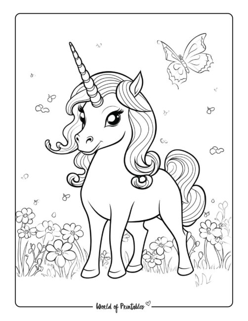 unicorn coloring page-156