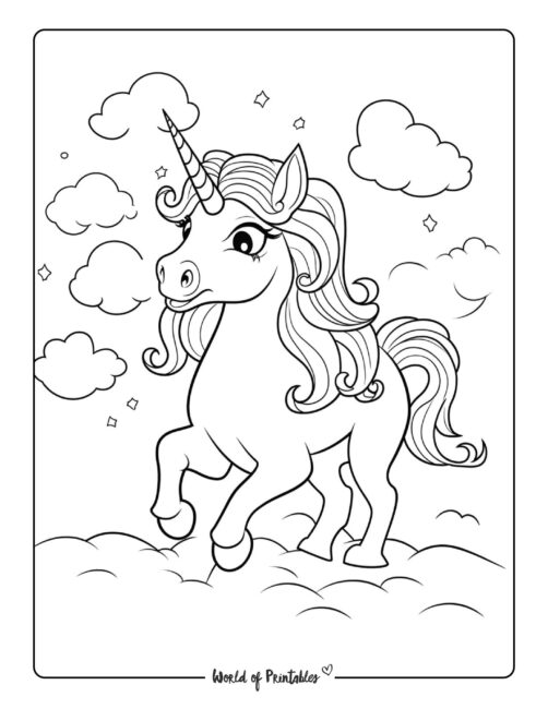 unicorn coloring page-161