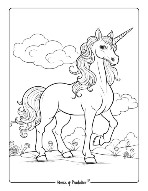 unicorn coloring page-167
