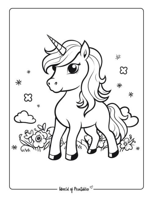 unicorn coloring page-177