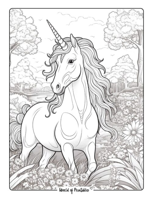 unicorn coloring page-185