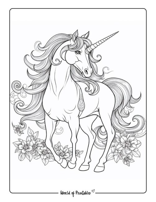 unicorn coloring page-194