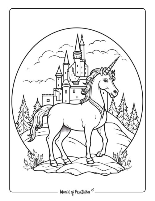 unicorn coloring page-202