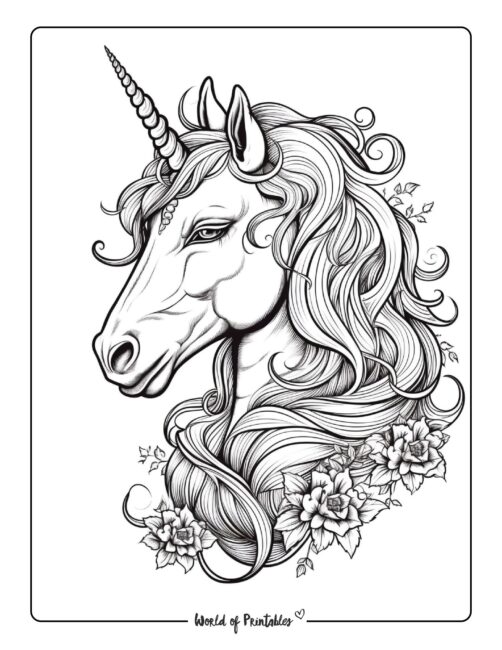 unicorn coloring page-220