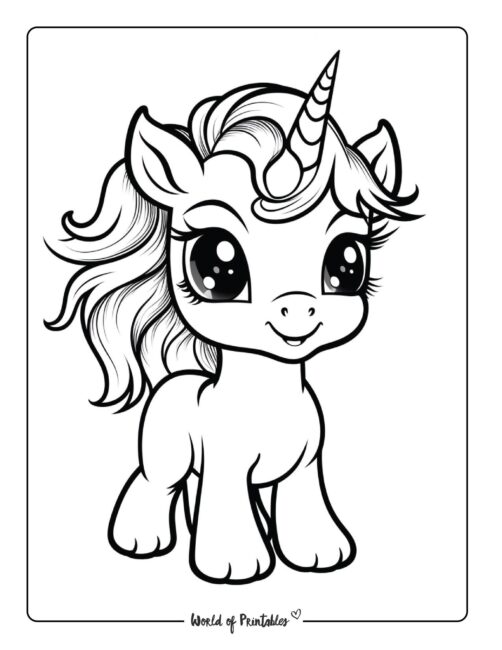 unicorn coloring page-23
