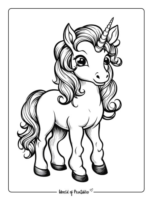 unicorn coloring page-52