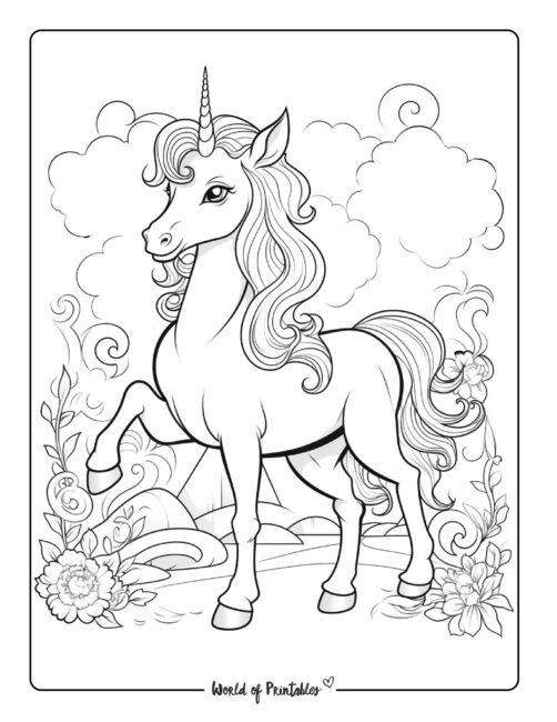 unicorn coloring page-53