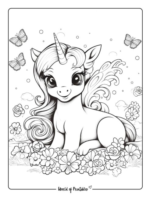 unicorn coloring page-61