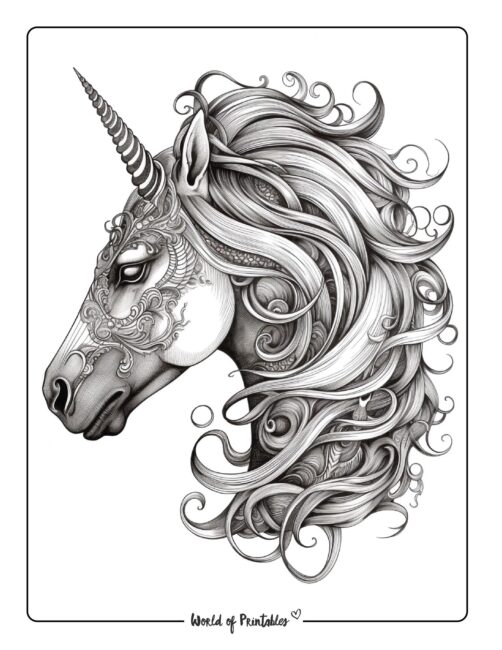 unicorn coloring page-67