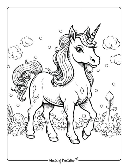 unicorn coloring page-85