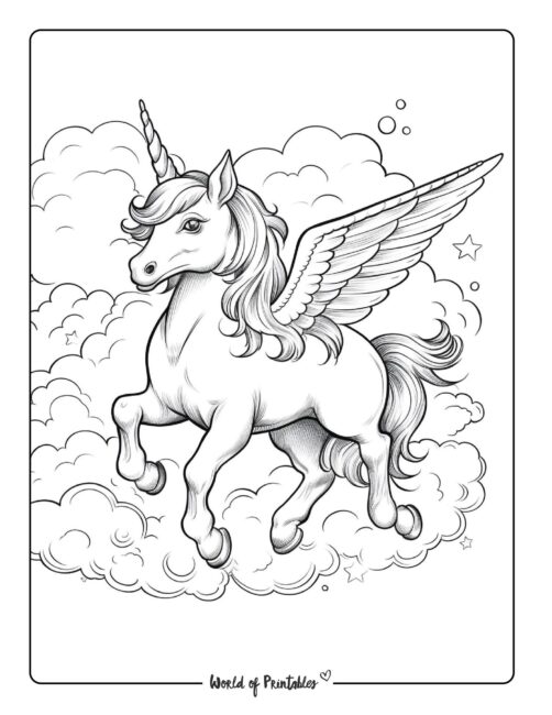 unicorn coloring page-94