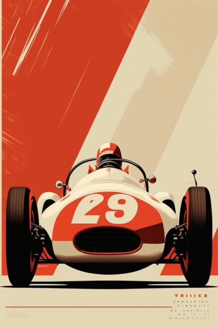 1950s Race Car Wallpaper