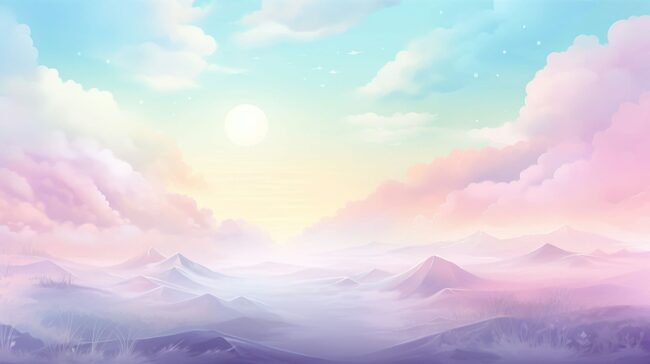 Above the Clouds Pastel Wallpaper