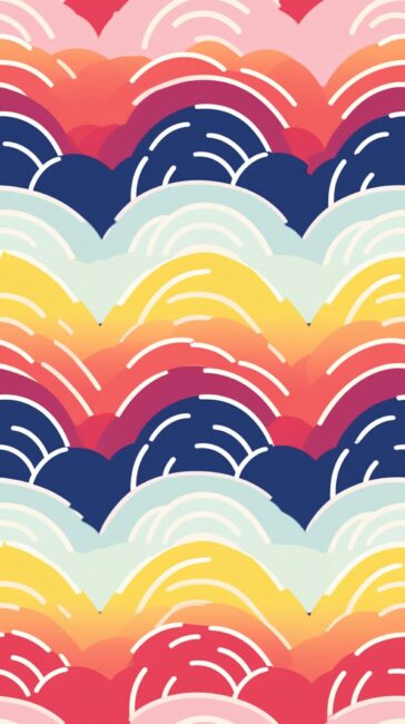 Abstract Pattern Rainbow Background