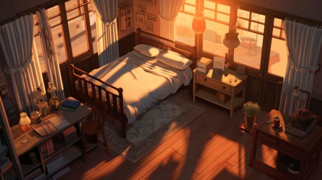 Aesthetic Bedroom Lofi Wallpaper