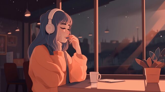 Aesthetic Girl Lofi Wallpaper