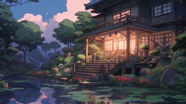 Aesthetic Home Lofi Background Desktop