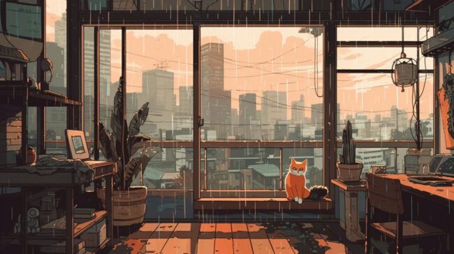 Apartment Scene Lofi Background