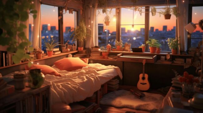 Atmospheric Room Lofi Background