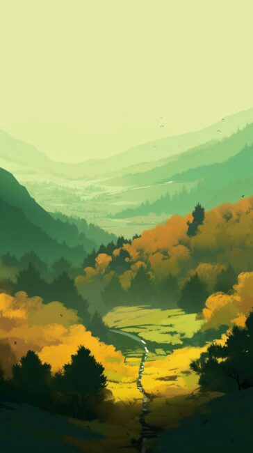 Autumn Green Background