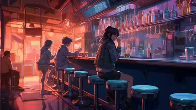 Bar Lofi Background
