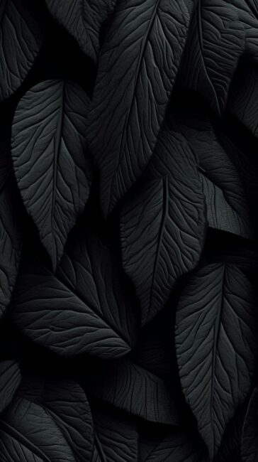 Black Leaves Dark Wallpaper