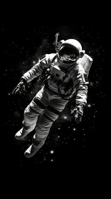 Black and White Astronaut Space Wallpapers