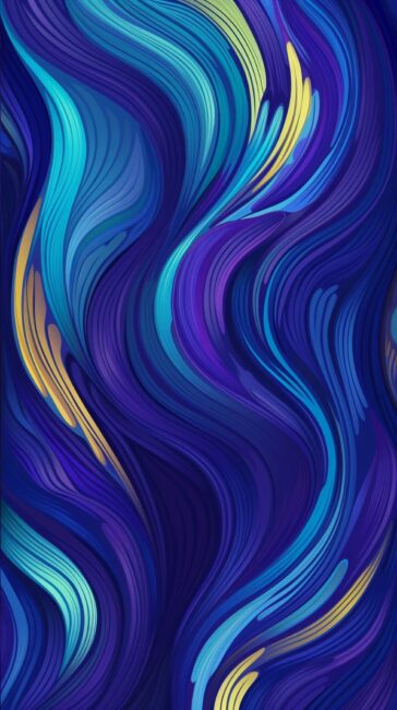 Blue Background of Swirls