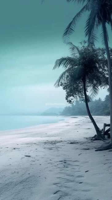 Blue and Gray Beach Background
